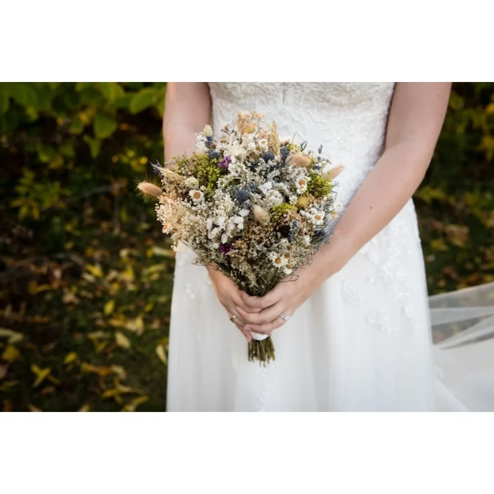 Dried Flowers,Blue Thistle Dried Bouquet Wildflowers bouquet,Dried Flowers