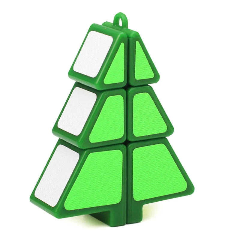 Christmas Tree Cube 1x2x3 Cube Speed Puzzle Cubes Children Kids Educational Autism Sensory Toys Funny Unique Gift