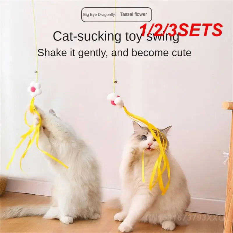 1/2/3SETS Interactive Cat Toy Funny Self-hey For Kitten Playing Teaser Wand Toy Interactive Toy Cat Supplies