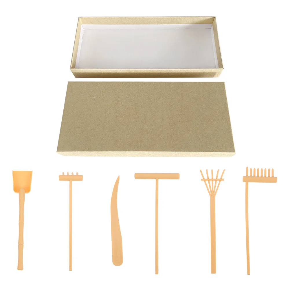 1 Set Rake Kit Small Zen Tools For Sand Table Decoration Fine Polishing No Burr Relaxation Art Craft Sand Garden Rake Set Zen