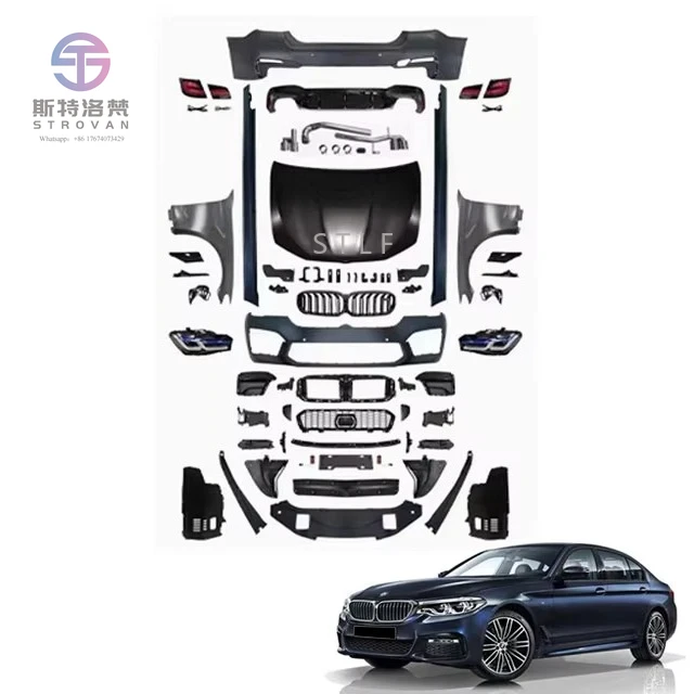 

For BMW 5 Series Old Model Accessory Upgrade New Model Modified Grille Headlights Front & Rear Bumpers for Car Exterior