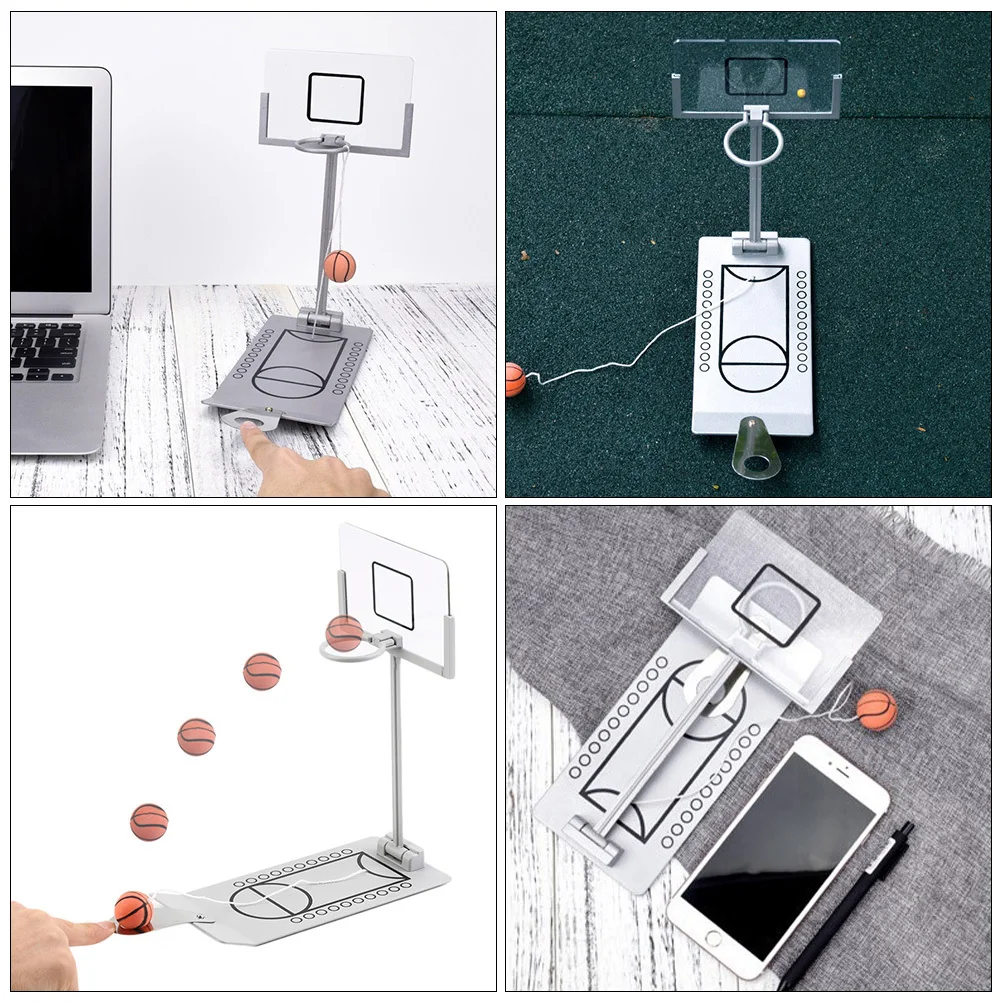 Juego de baloncesto en miniatura para adultos, Mini juguete de baloncesto de escritorio, 1 ud.