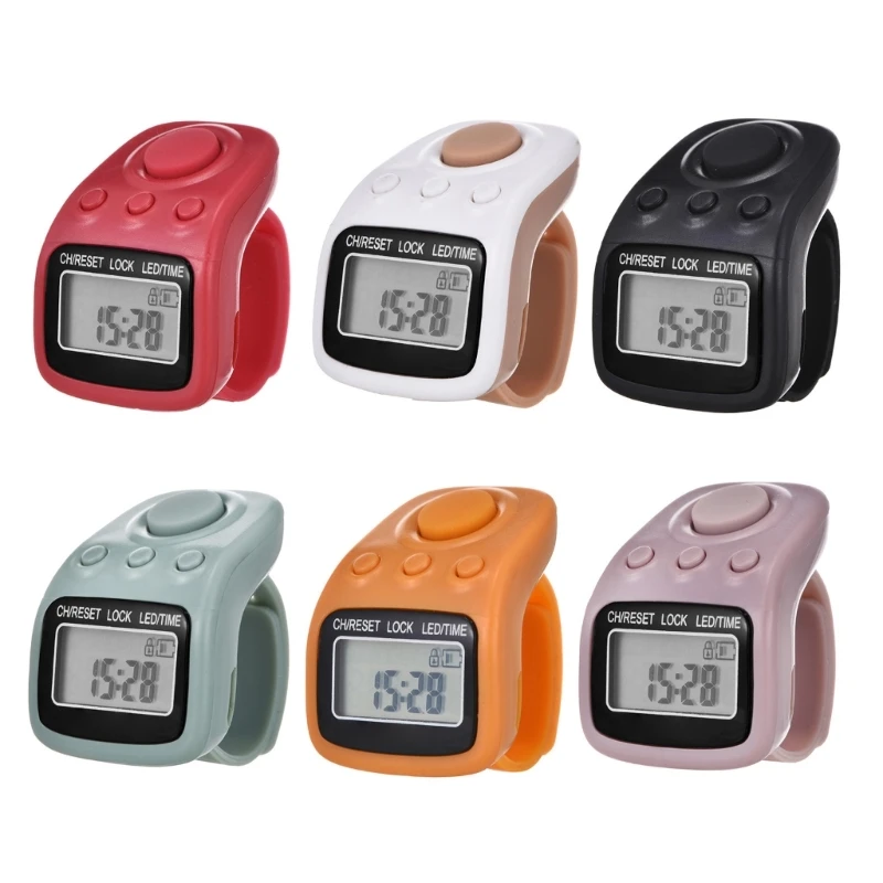 Hand Tally Counter 6 Digit Finger Counter Clickers Rechargeable Lap Counter Handheld Number Clicks Counter