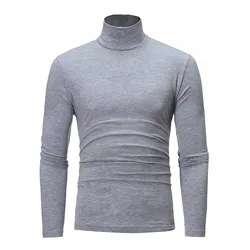 New High Quality Men'S sweaters man Sweater Men'S Pullover Half High Collar Soft And Warm Knitted Men'S Slim Fit Knitwear
