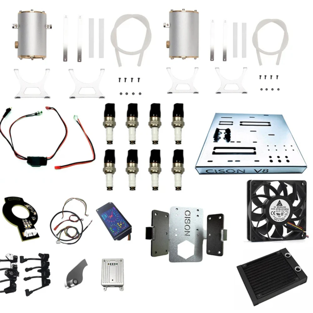 

CISON LS-52 V8 Water-Cooled Engine Starting Kit Engine Ignition Kit Combustion Engine Chassis