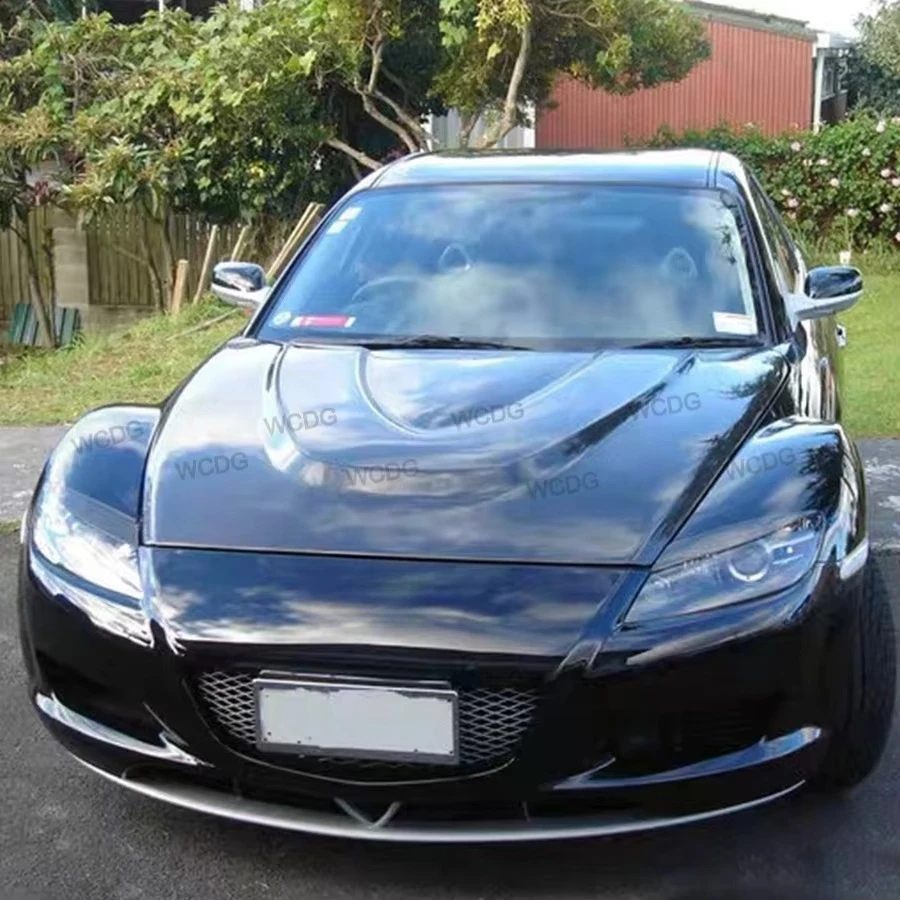 Carbon Fiber Front Hood for 2003-2009  RX8 Front Engine Hood Bonnet Cover Car Bodykit