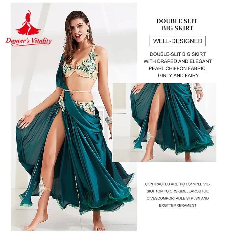 Robe De Danse Espagnole Jupe Longue Superposée - Costume Flamenco Danse Du Ventre Soirée