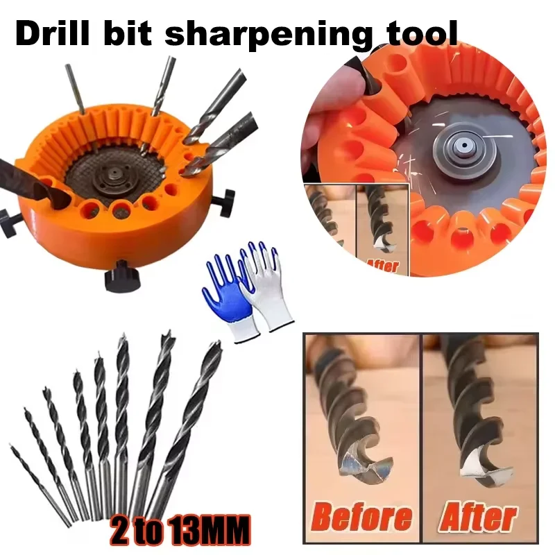 Accessories Sharpenin Polisher Drill Bit Sharpener Machine For Sharpening Drills Engraving   Heads Power Tool Sets Festool