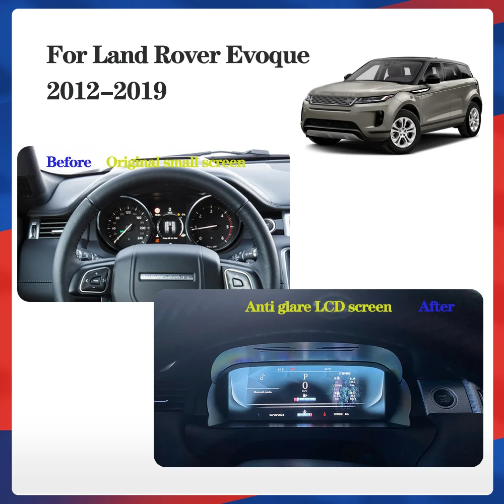 For Land Rover Evoque 2012-2019 Carplay Digital Cluster LCD Dashboard Player Cockpit Virtual Instrument