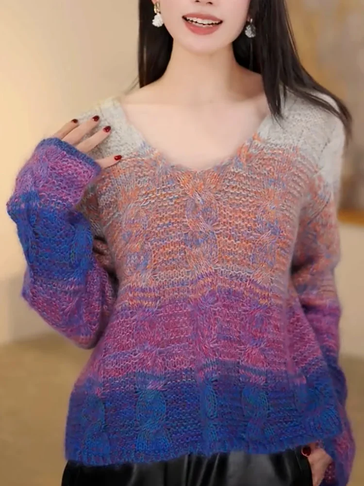 

Ele adient V-ne Top Faionable Versatile Long Sve Camere irt Commute Sle Autumn New Arrival for Women