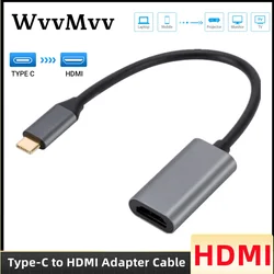 HD 4K Type C to HDMI-compatible Cable USB C to HDMI Converter USB 3.1 HDTV Cable Adapter for MacBook Chromebook Samsung Huawei