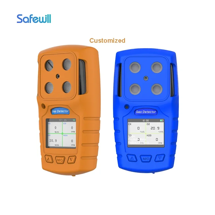 Safewill Gas Analyzer 4in1 Handheld Multi Gas Leak Detector Portable SF6 Gas Leak Detector LED Digital Display