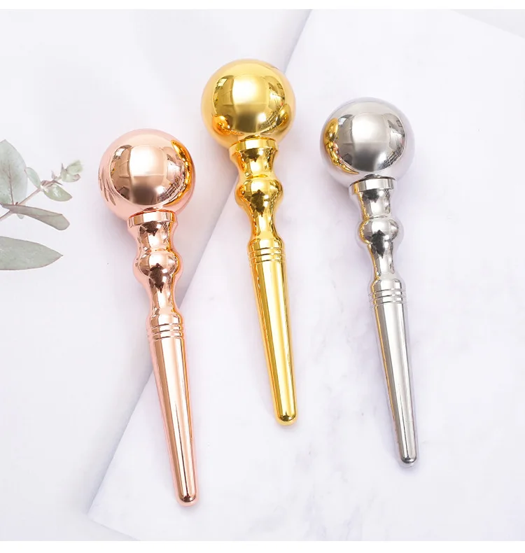 304 roestvrij staal Ice Wave Ball Roller Massage Stick Facial Beauty Stick Ice Comprimeren Oogmassage Huidverzorgingstool