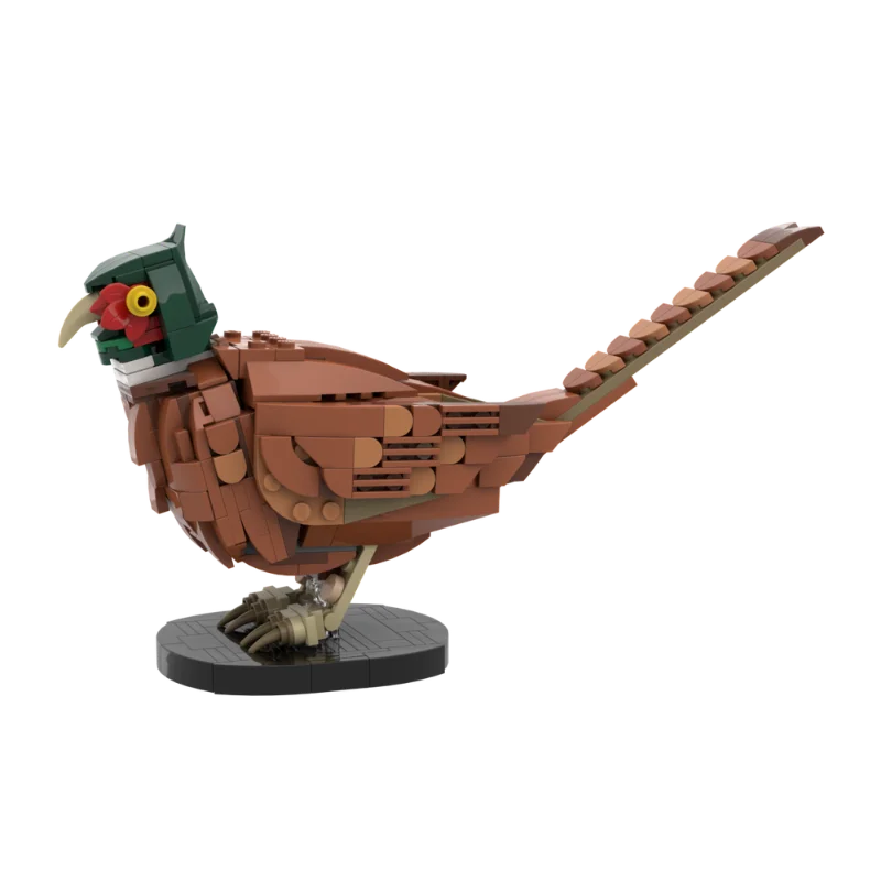 مجموعة مكعبات بناء حيوانات الطيور اللطيفة من MOC - مجموعة نماذج طيور الطبيعة الإبداعية، ألعاب تعليمية ذاتية الصنع هدية للأطفال