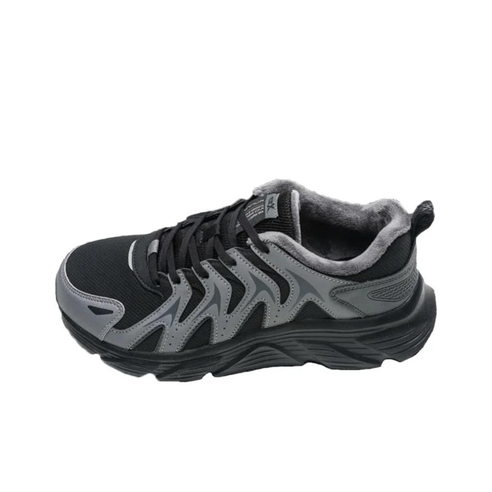 XTEP Cushioning, Wear Resistant Low top Casual Shoes Men's Black Gray 977419370051//