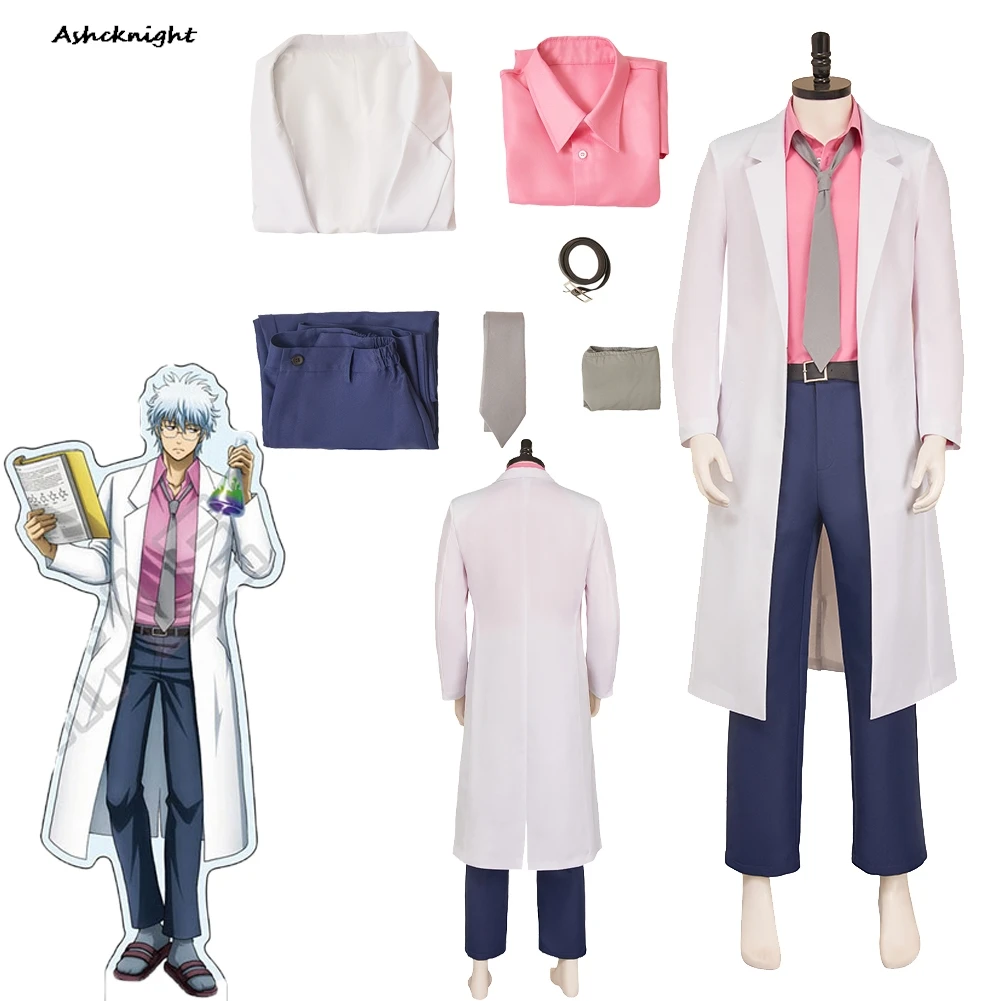 

Anime Gintama Cosplay Sakata Gintoki Clothes Top Pants Party Disguise Men Adult Roleplay Halloween Costume Carnival Outfit Suit