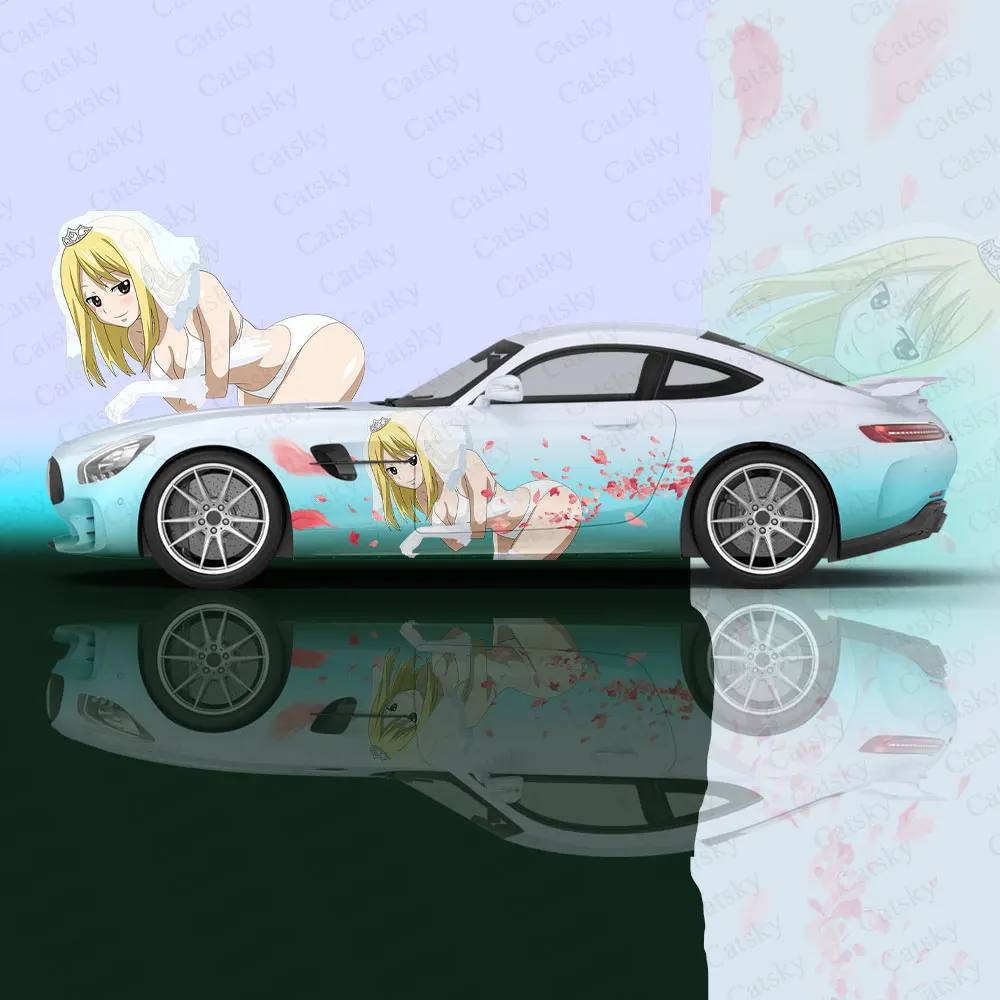 

Anime Fairy Tail Girl Car Wrap Protect Stickers Car Decal Creative Stickers Car Body Appearance Modification Decorative Stickers