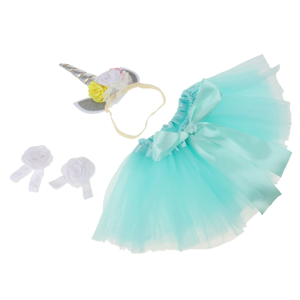 Baby Meisjes Prinses Eenhoorn Rok Hoofdband Party Cosplay Fancy Dress