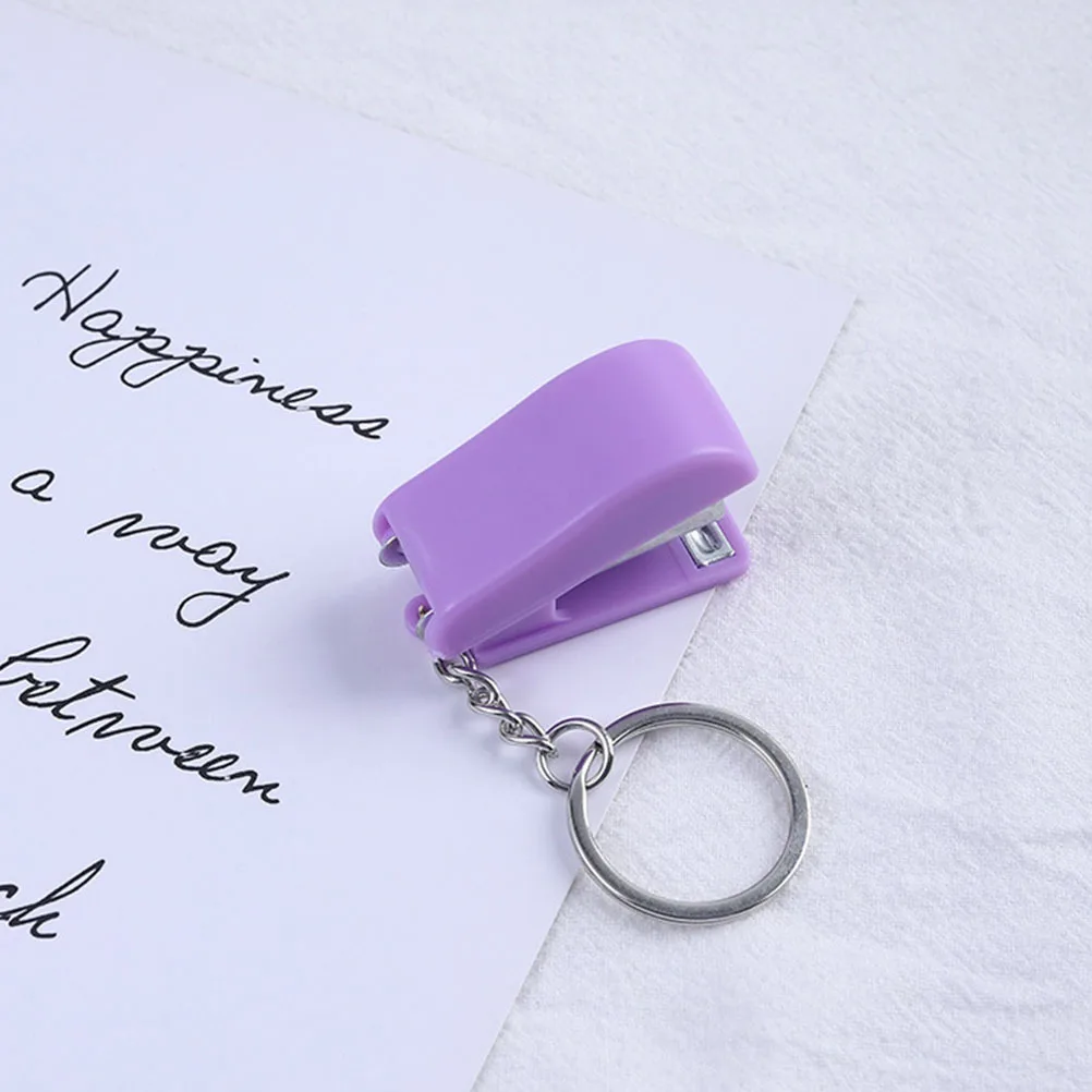 

1Set Keychain Mini Stapler Portable Paper Binding Tool Lightweight Small for Office School Home Backpack Bag