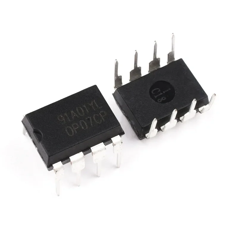 5PCS OP07 OP07CP Low Noise Operational Amplifier IC Chip - Low Offset Op Amp for Precision Applications