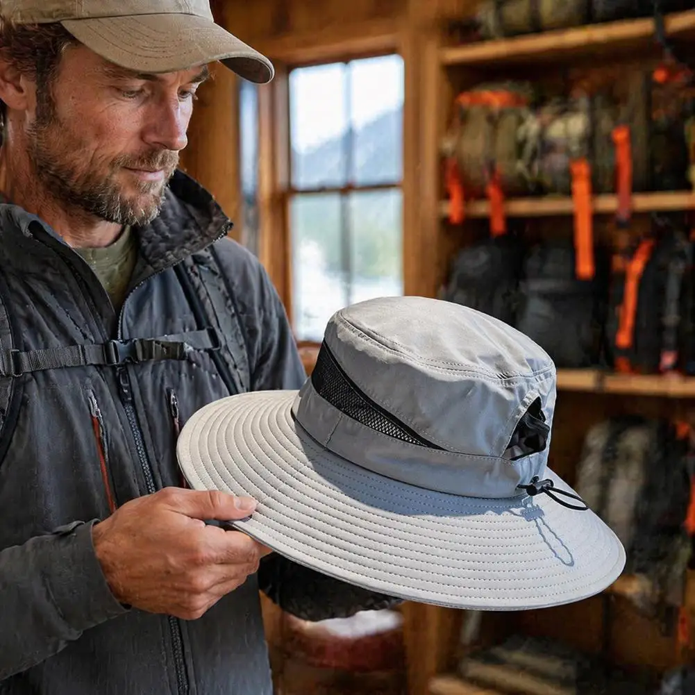 Sun Protection Hat Mens Womens Sun Hat Men’s Sun Hats with Uv Protection Wide Brim Bucket Hat Breathable Quick-dry for Outdoor