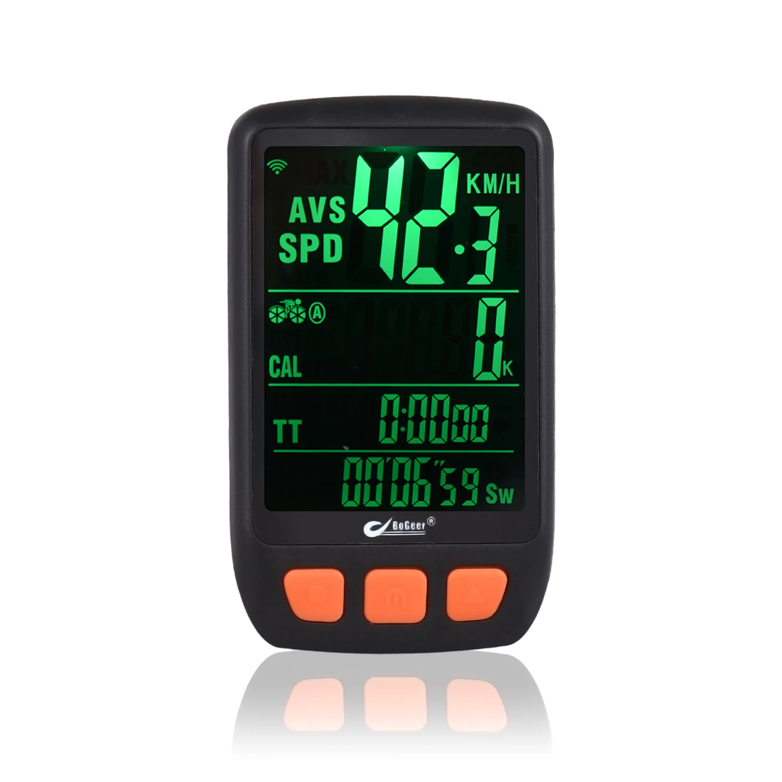 Bicycle Cycle Computer Wireless Digital Bike Speedometer Odometer with Rechargeable Battery Backlight Bike Stopwatch