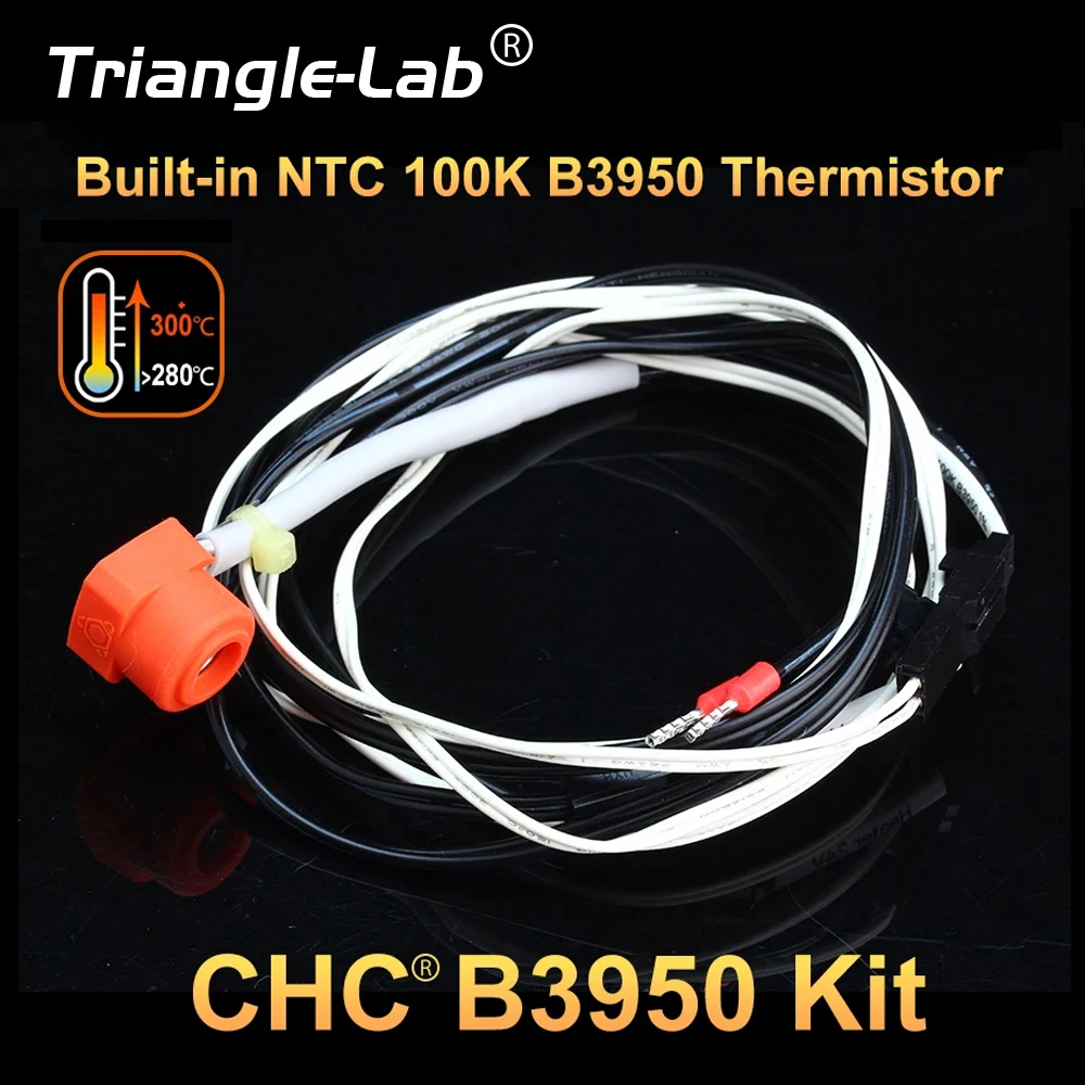 

R Trianglelab CHC Kit Built-in NTC 100K B3950 Thermistor or ender 3 V6 hotend CR10 CR-10 CR-6 SE mk3s 3d printer hotend