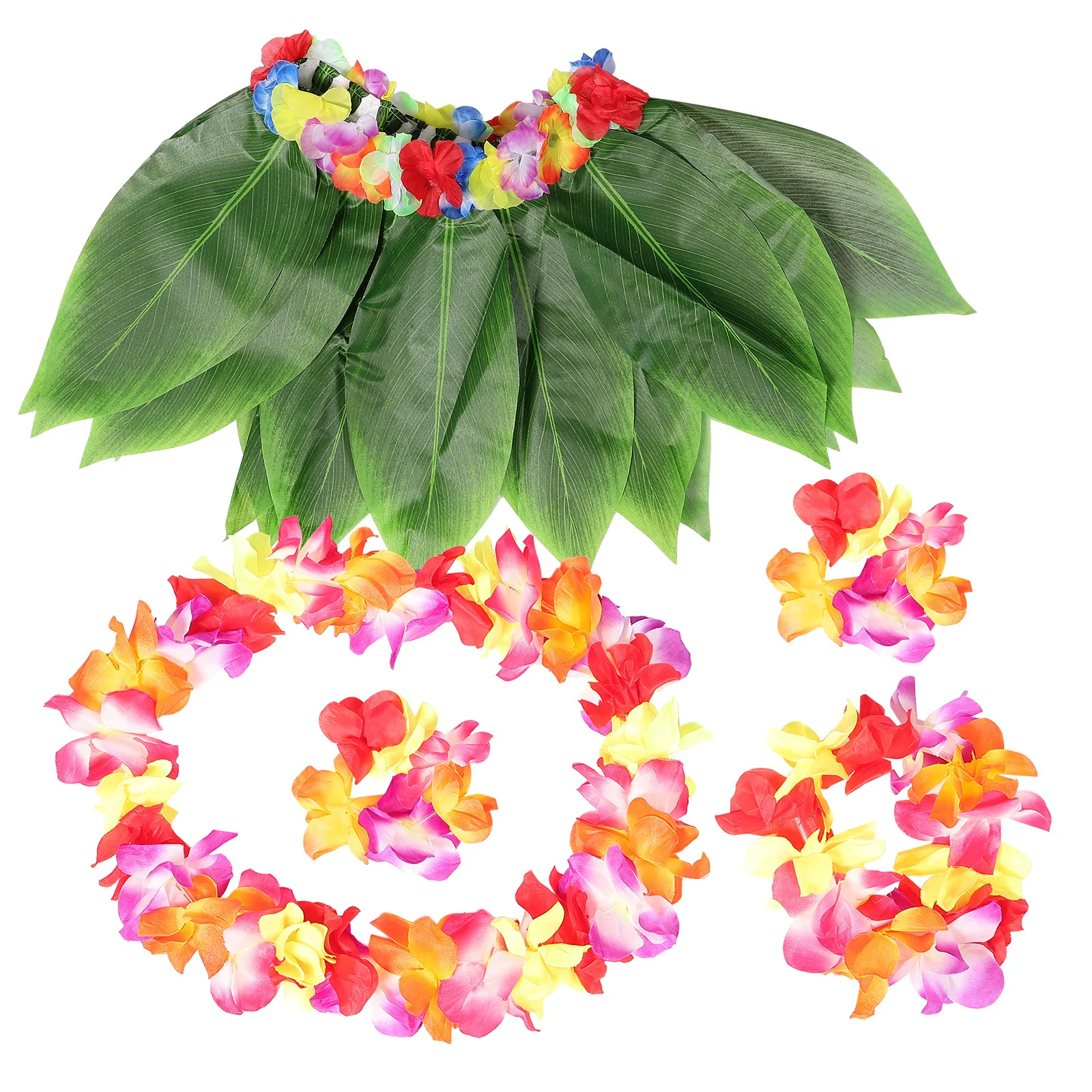 Simulated Leaf Skirt Hawaiian Party Grass Skirts Dresses for Costume Boy Luau Clothing Outfit Girls