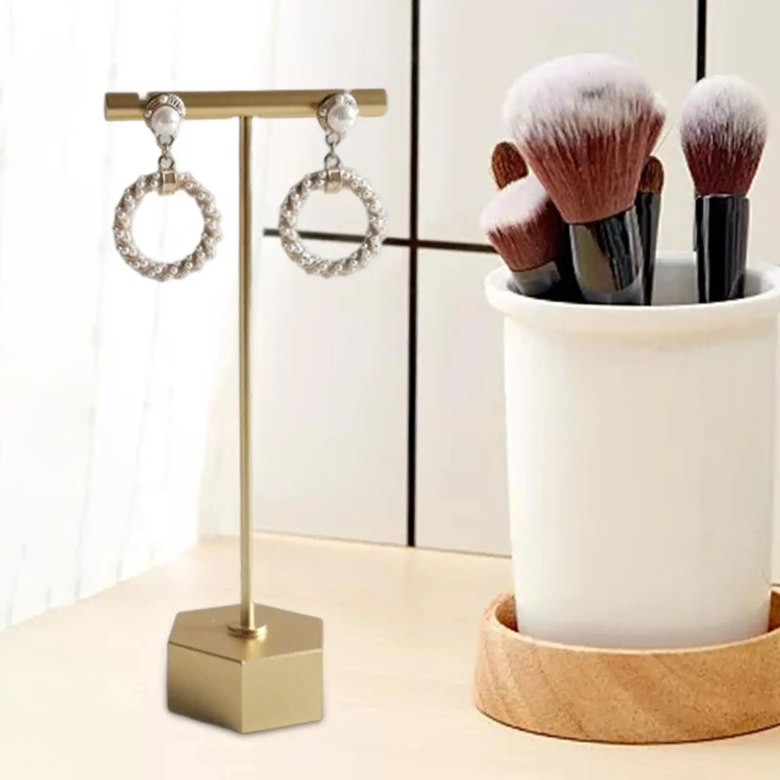 Metal Earring Display Stand, Tabletop Earring Display Holder para Show