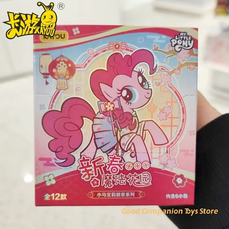 

Original KAYOU My Little Pony Badge New Year Magic Garden Badge Pinkie Pie Rainbow Dash Anime Character Peripherals Toys Gifts