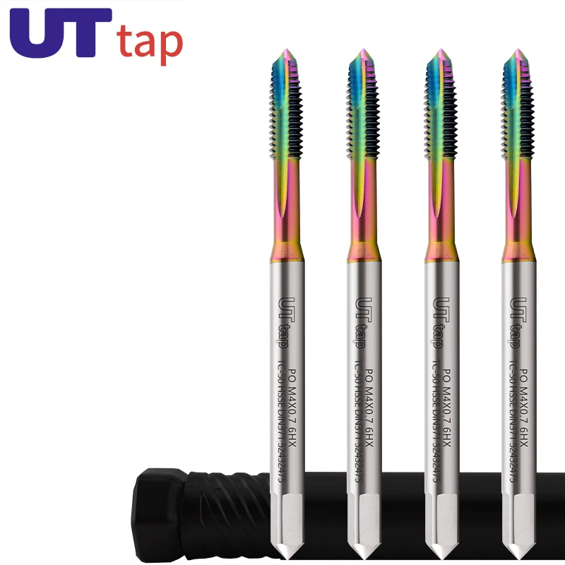 UT TAP HSSE-M35 DIN 371 376 Standard Spiral Pointed Tap M2 M3 M4 M5 M6 M8 M10 M12 Machine Screw Thread Taps For Through hole