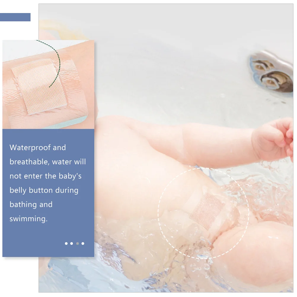 

50pcs Waterproof Navel Protection Pads Belly Button Patch Newborn Swim Sticker Breathable Hypoallergenic Belly Protector