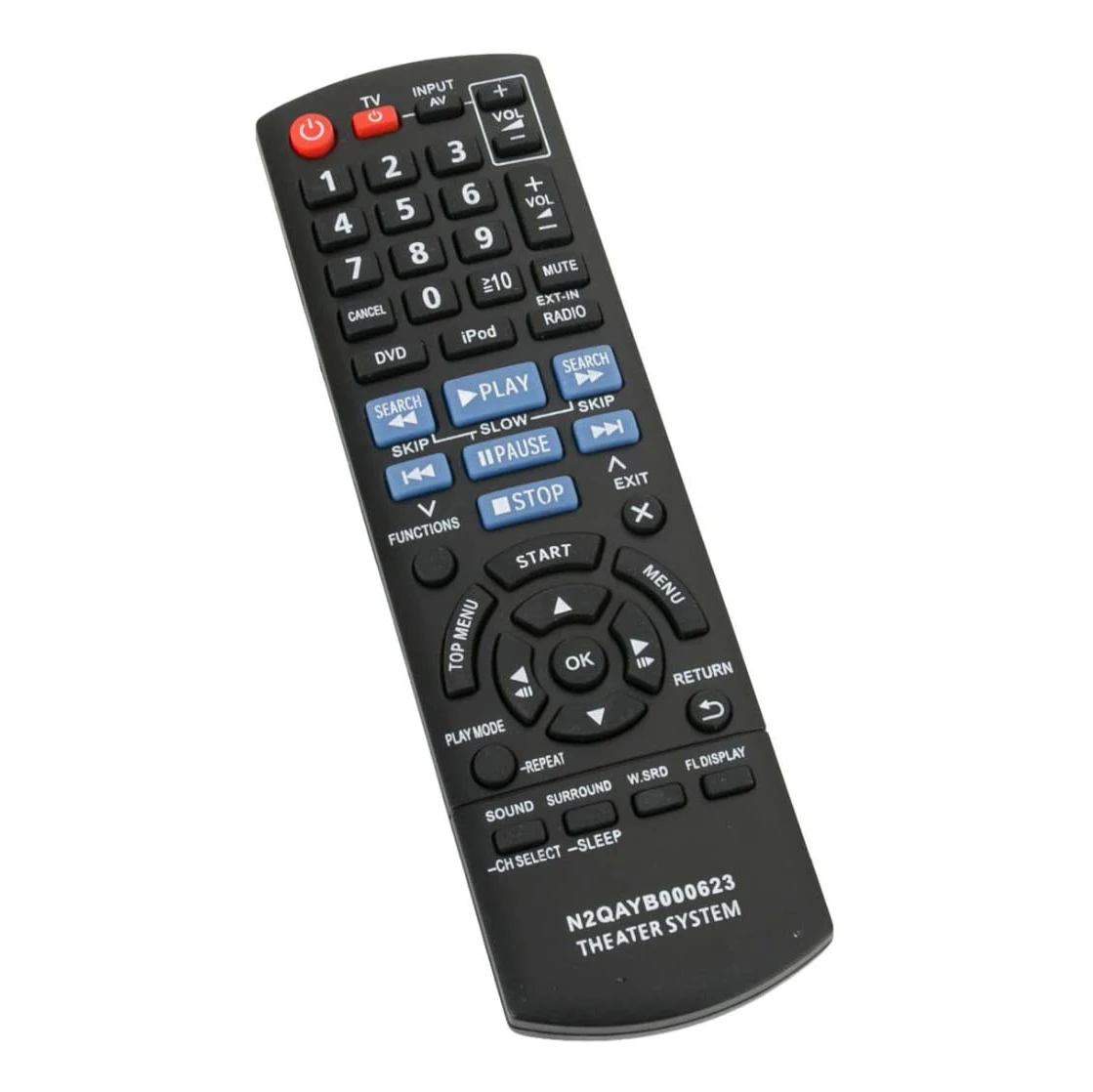 New Replacement Remote Control for Panasonic Home Theater N2QAYB000623 SC-PT760 SA-PT940 Fernbedienung