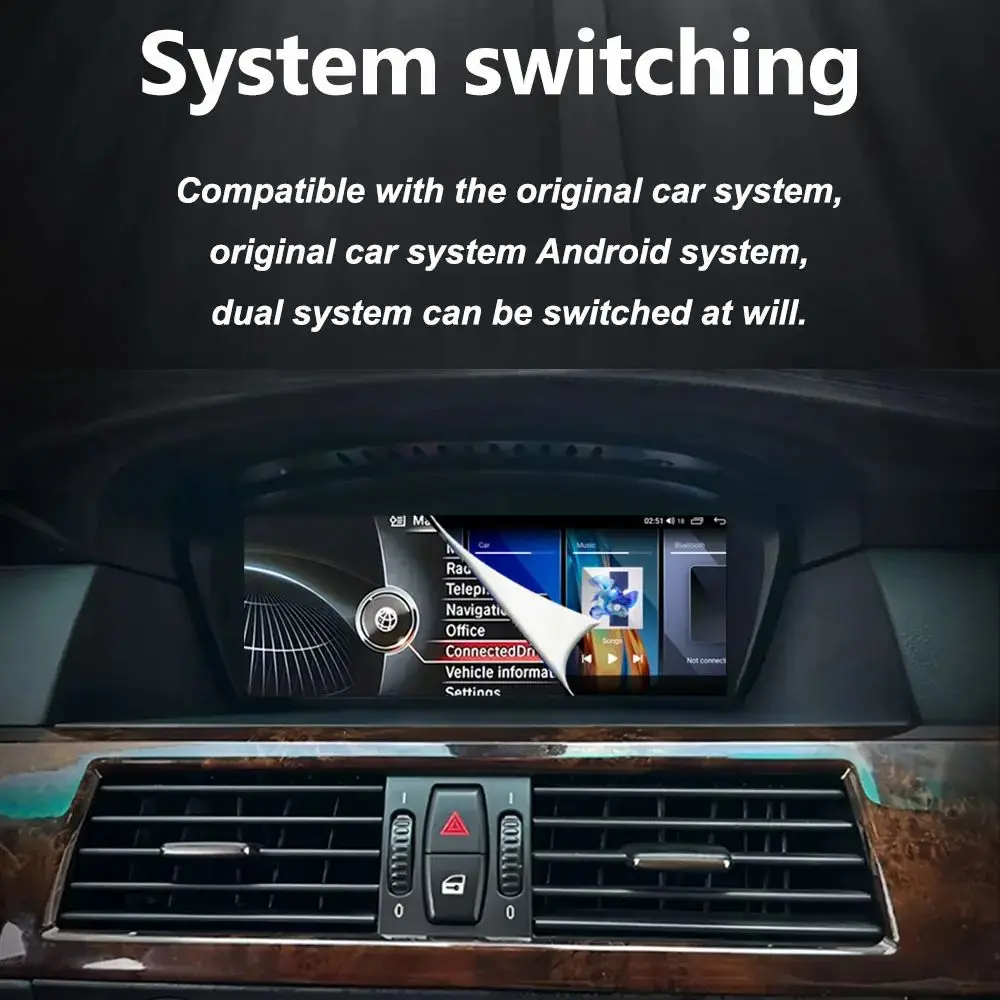 Wireless CarPlay Android 16 Car Multimedia Radio For BMW 5 3 Series E60 E61 E62 E63 E90 E91 E92 E93 CCC CIC GPS WIFI Wired Auto