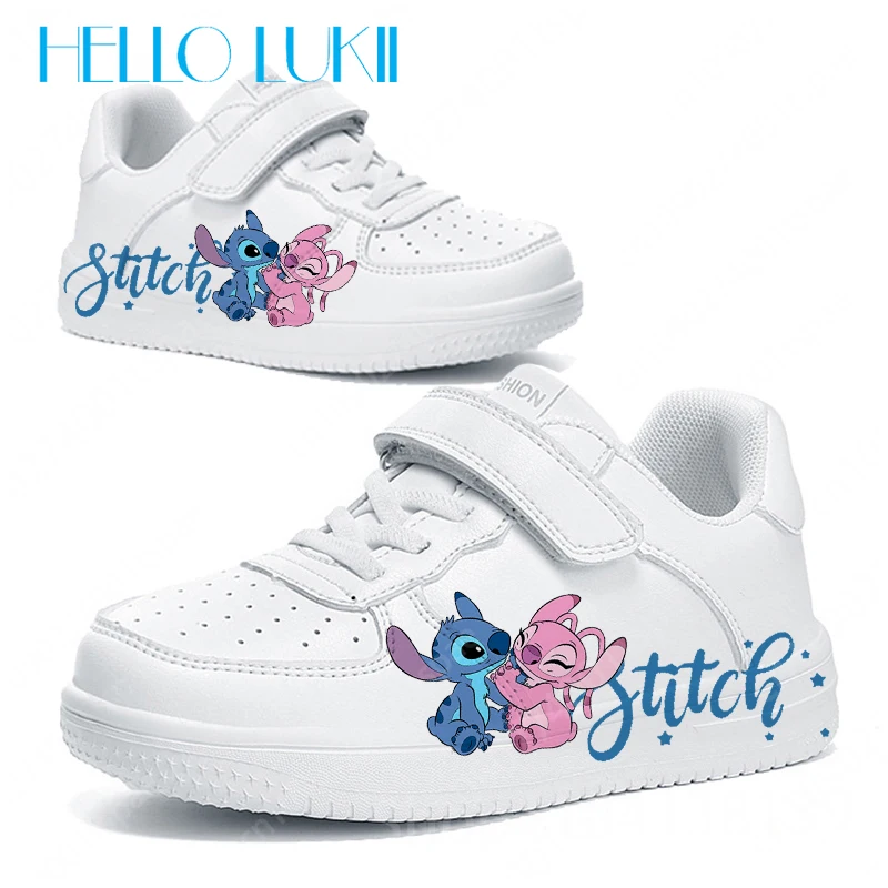 

2025 Christmas Gift Stitch Cute Cartoon Printing Youth student Fashion children Sneakers boys girls Shoes Gift