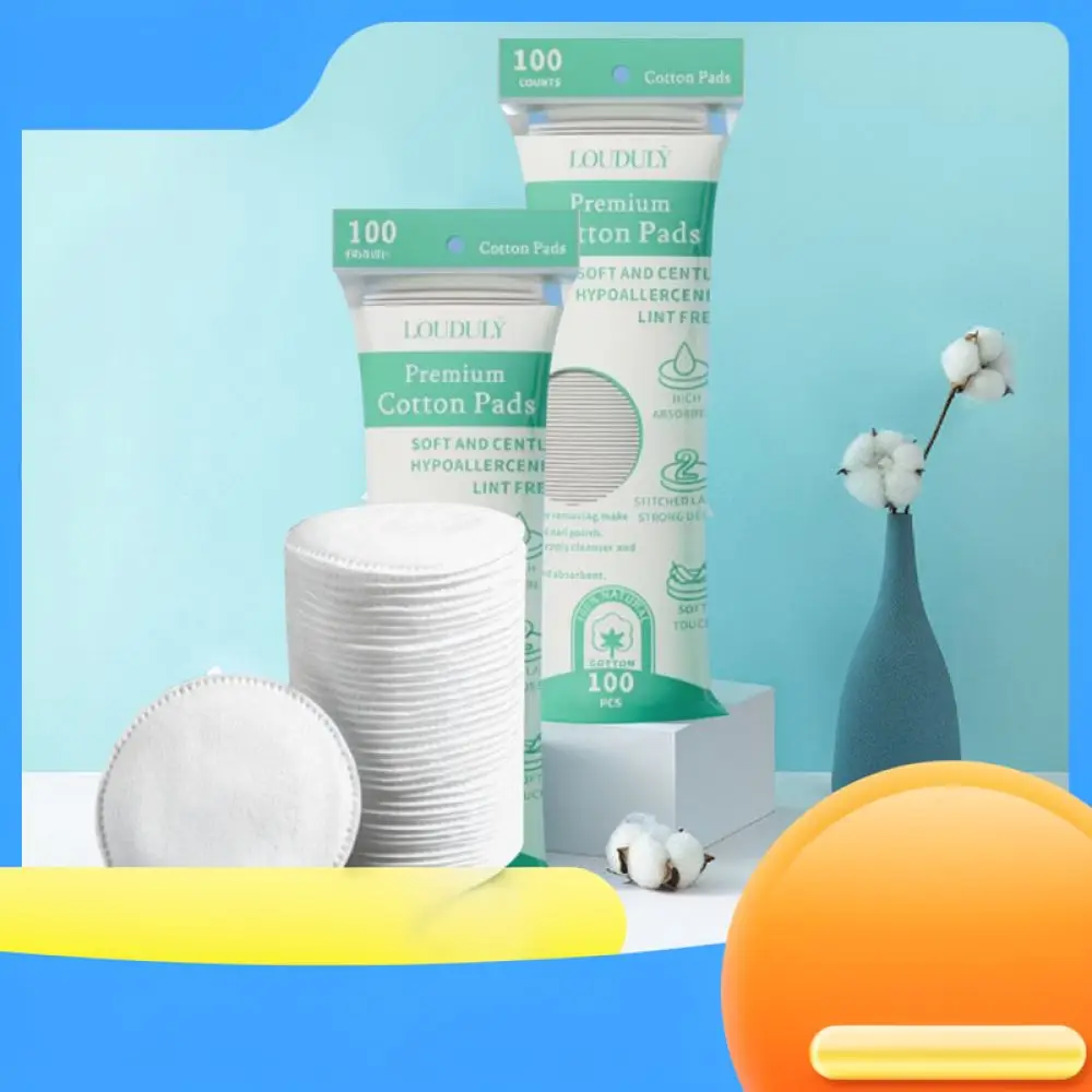 Premium Soft Cotton Face Pads Three Layer Makeup Remover Wipes Embossed Texture Cleaning Accessory For Daily Beauty Care Routine