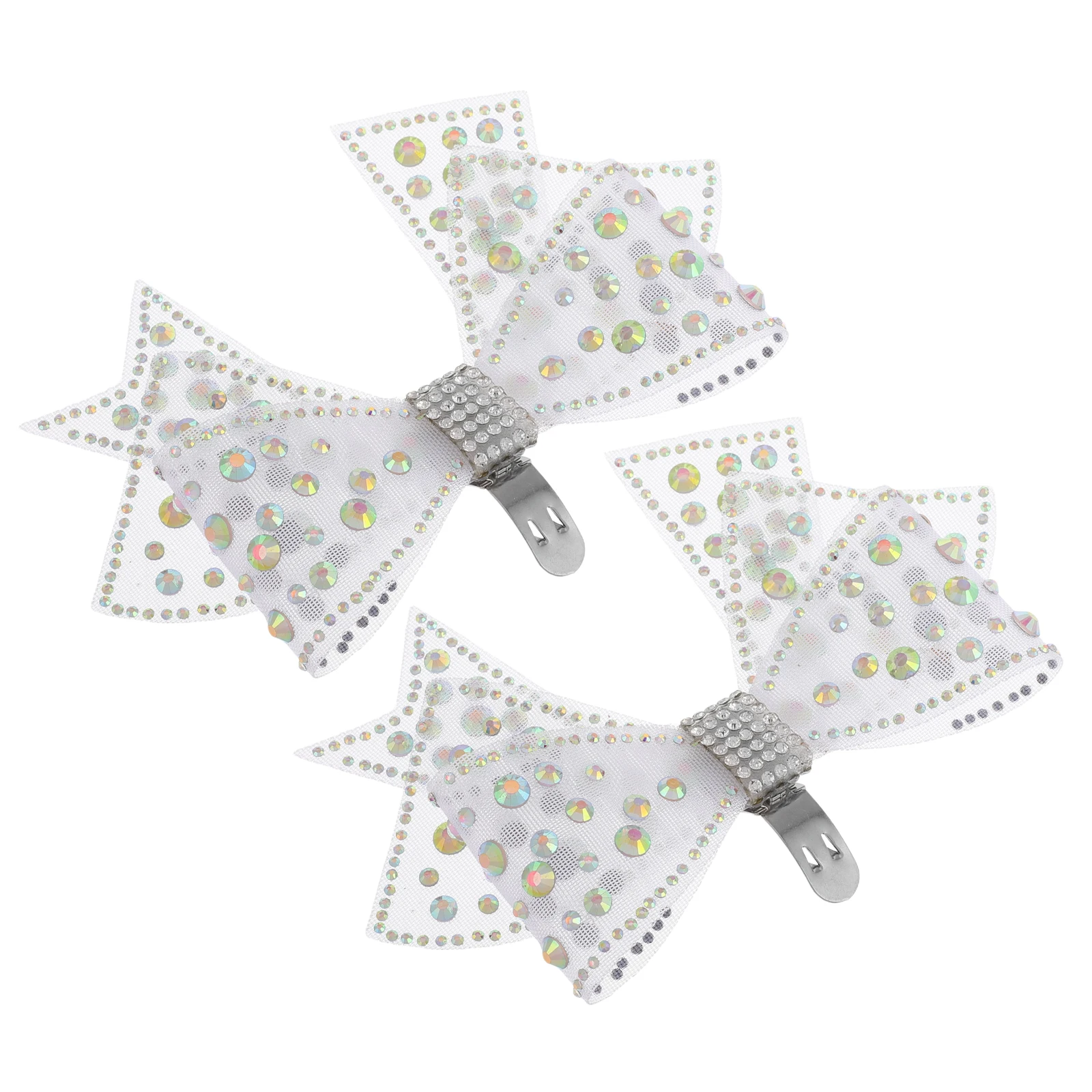 

2Pcs Removable Bowknot Shoe Clips Decorative Hat Pins White Wedding Prom Daily Shoe Accessories Buckle Charm