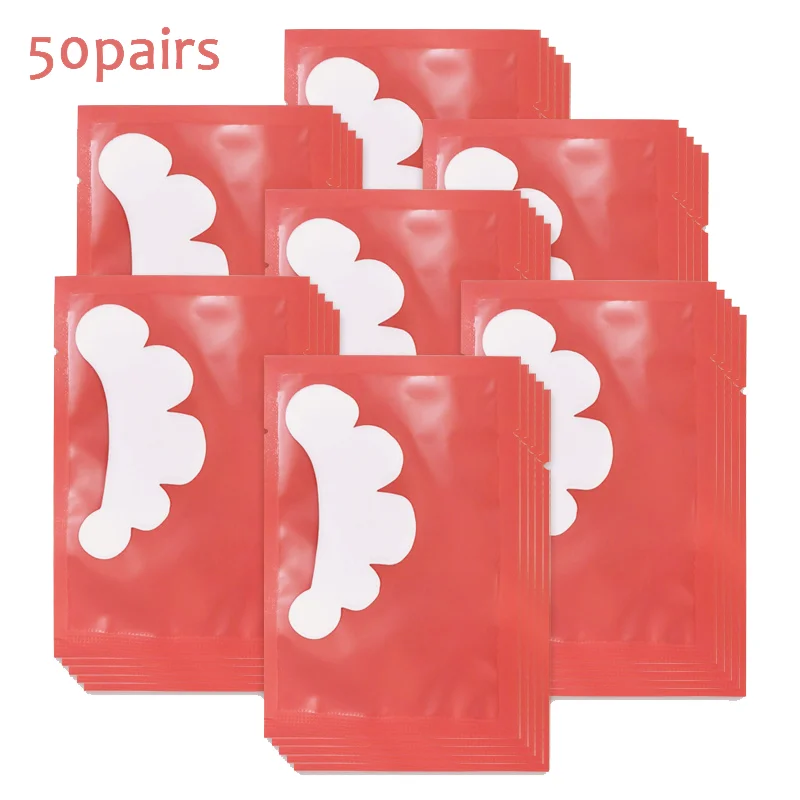 Cloud Shape 50Pairs Eyelashes Patch Hydrogel Patches Eyelash Extension Patch Lash Extension Supplies Gel Pad Under Eye Patches