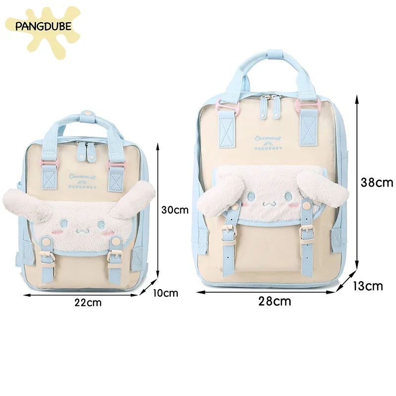 PANGDUBE Cute Mommy Backpack Big Ear Dog Diaper Bag Cinnamon Rolls School Bag Baby Nappy Bags Students Backpack