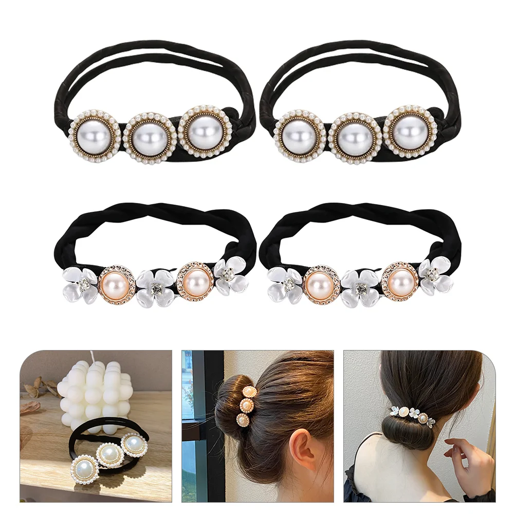 

Hair Ropes Coil Girls Accessories Ponytail Holders for Women White Ties