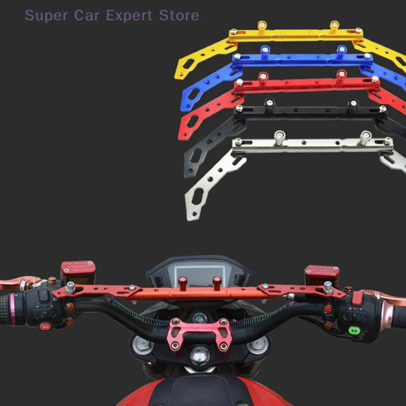 

Motorcycle Strengthen CNC Multifunctional Cross Bar Adjustable Handlebar Balance Lever GPS Phone Holder For XMAX 250 300