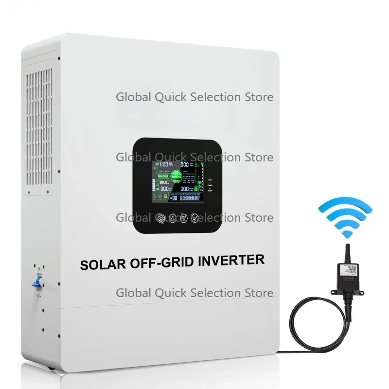 Inversor Solar UL1741 5000W 48V, Carregador 48V DC para 120V AC, Inversor Solar com Controlador de Carga Solar MPPT de 100A Integrado