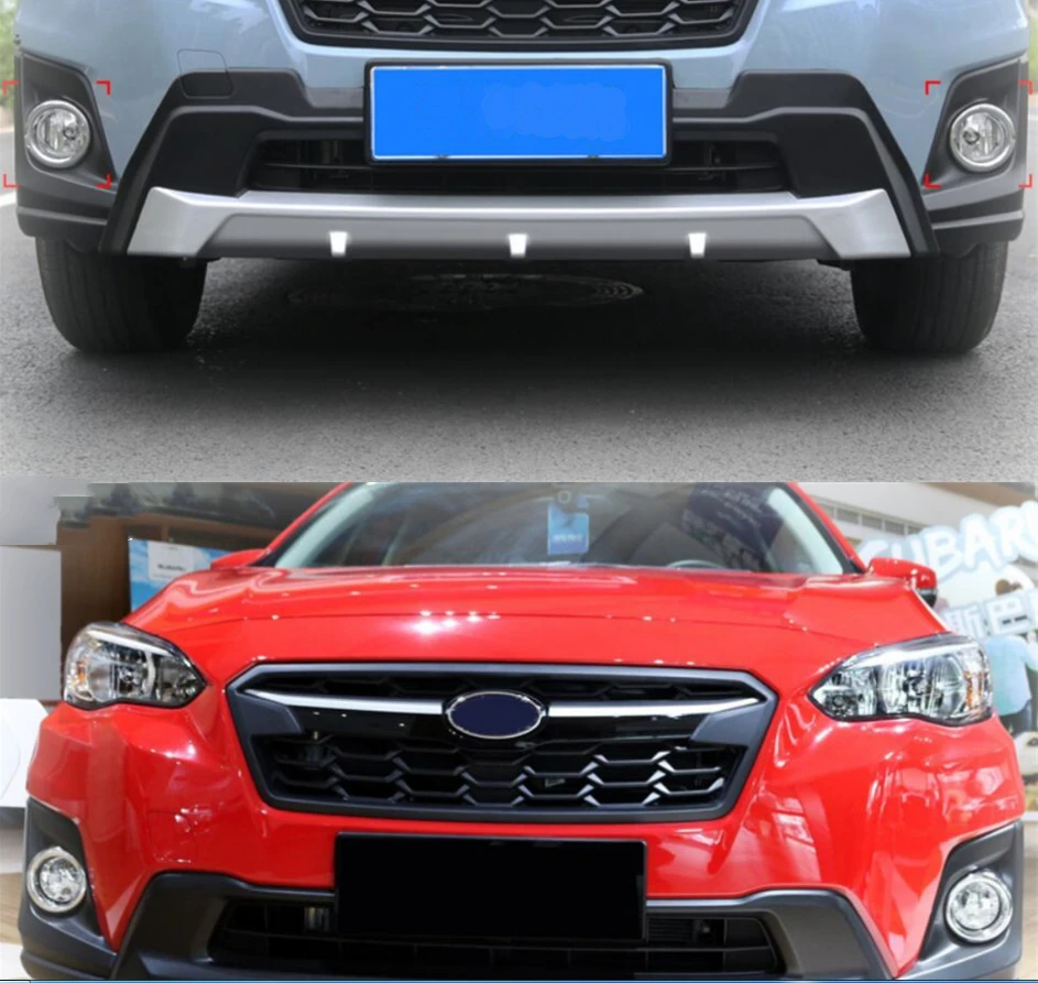 For Subaru XV Crosstrek 2017-2021 ABS Chrome Front Fog Light Cover Trim Foglight Eyebrow Molding Garnish Car Styling