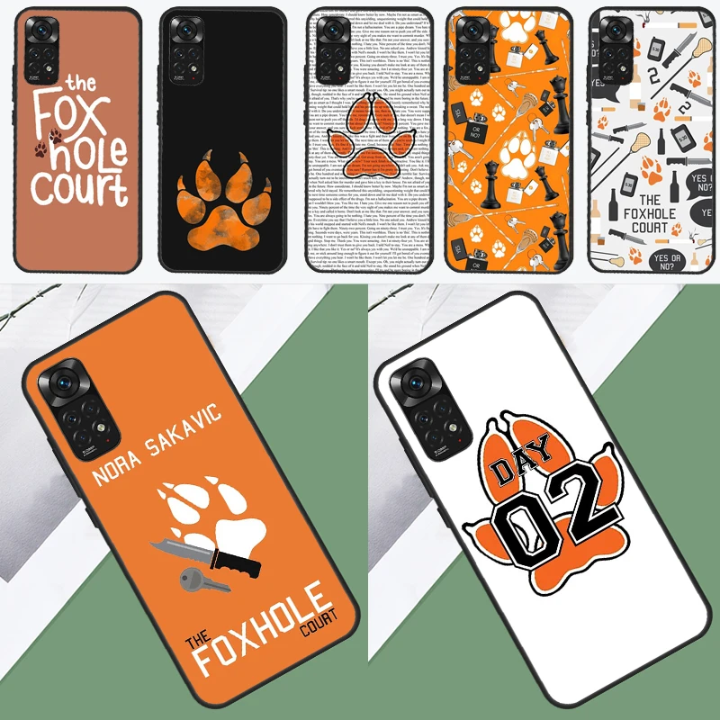 Capa Foxhole Court para Xiaomi, Capa para Redmi Note 12 Pro Plus, 8, 9, 10, 11 Pro, 8T, 9S, 10S, 11S, 12S, 9C, 10A, 10C, 12C