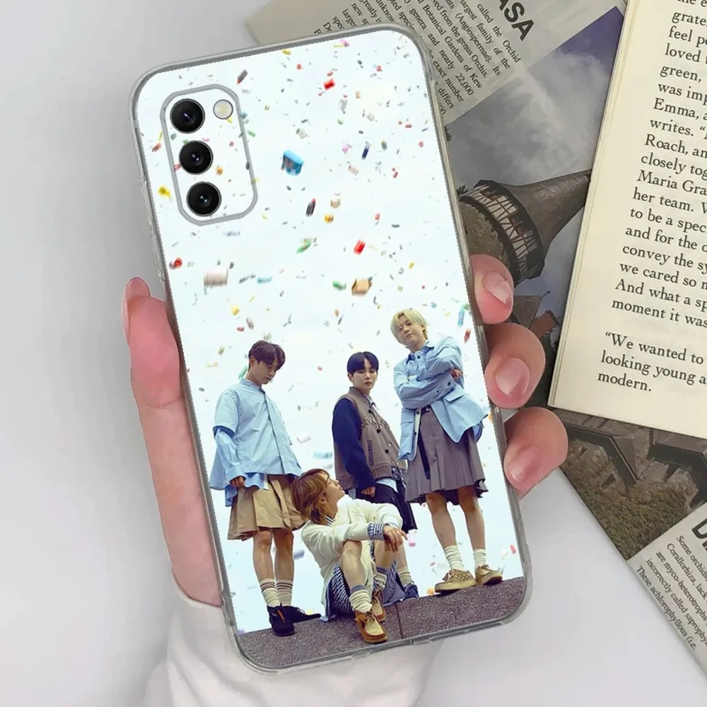 KPOP S-SHINee Phone Case For Samsung Galaxy A71,70,52,51,40,31,A50,30S,21S,Note20ultra Transparent Cover