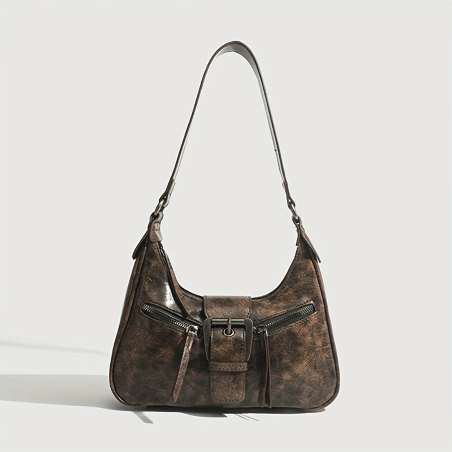 

Retro Underarm Bag, Trendy Crescent Handbag, Vintage Shoulder Bag - Street Wear Essential