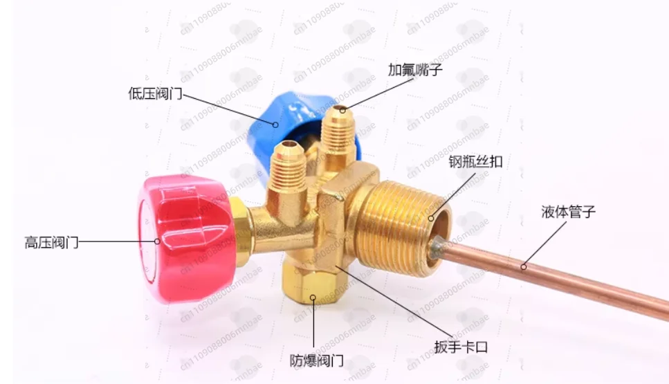 Special Cylinder Valve for Recovery and Filling High and Low Pressure Horn Valve Switch Hand Valve