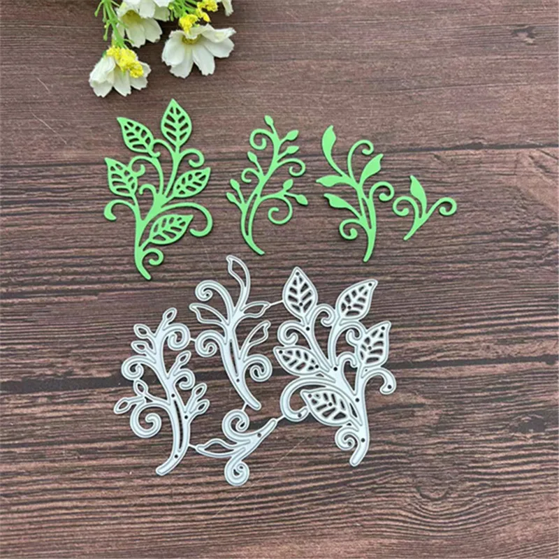 Leaf 4 Metal Cutting Dies Stencils For DIY Scrapbooking Decorative Embossing Handcraft Template