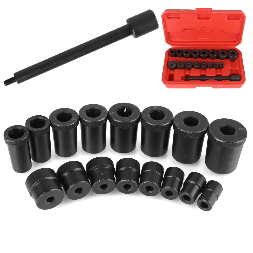 1#-8# Professional 17Pcs Automobile Clutch Hole Installation Clutch Assembly Kit Clutch Aligning Set Auto Clutch Aligner