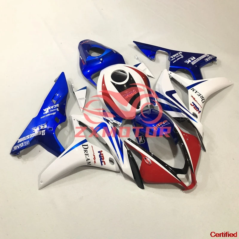 Kit completo de carenagem para motocicleta cbr 600rr 2007 2008, conjunto de painel de carenagens abs, carroceria para honda cbr600rr 07 08